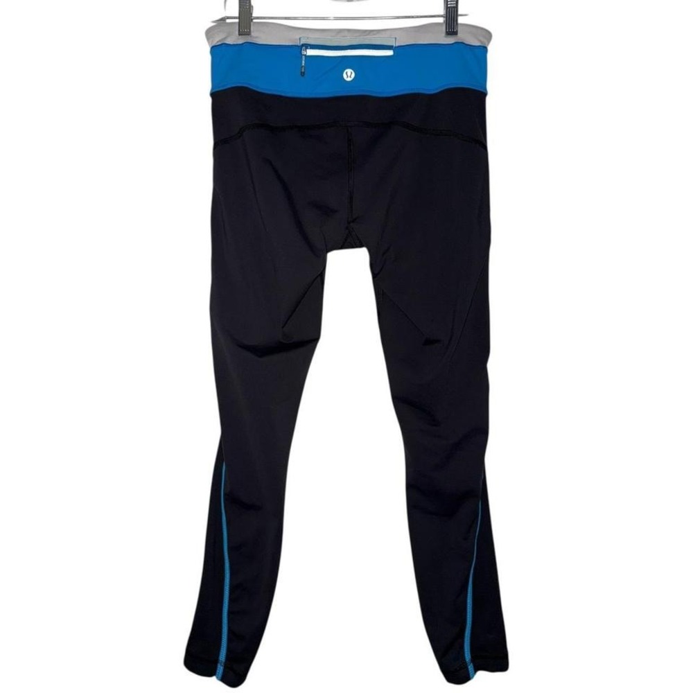 Lululemon Athletic‎ Leggings Black and Blue - Picture 2 of 5